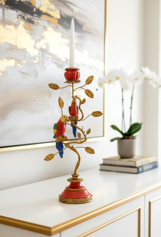 Tree Of Birdlife Candle Holder
