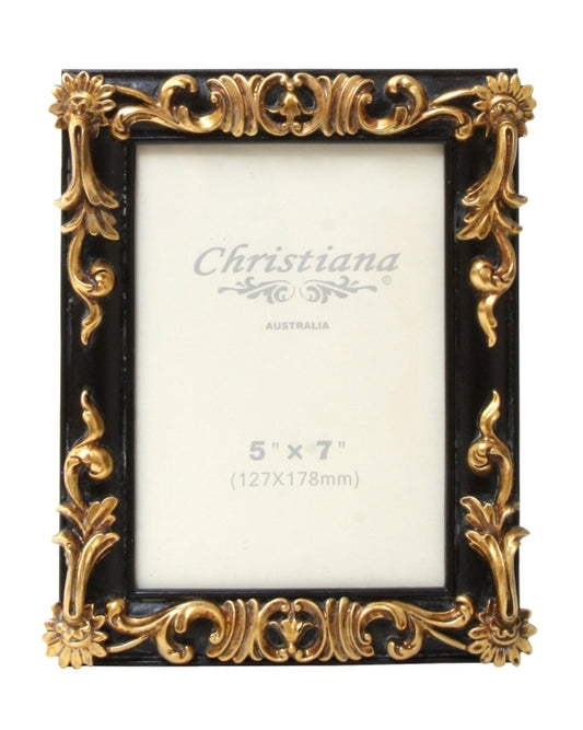 Gilded Ebony Filigree Frame