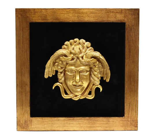 Medusa Sculpted Wall Art (Gold)