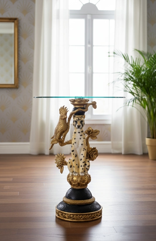 Stunning Sheba Wild Cat Side Table