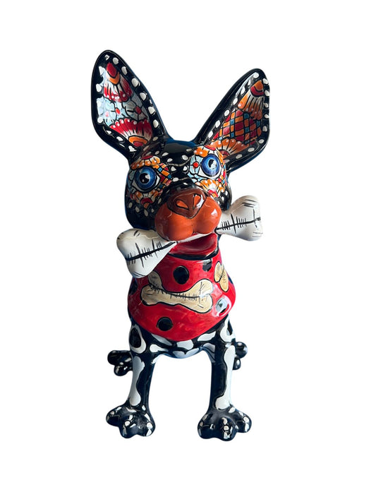 Woof Day Of The Dead Dog With Bone NS