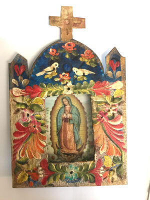 Virgin Nicho Antique With Cross