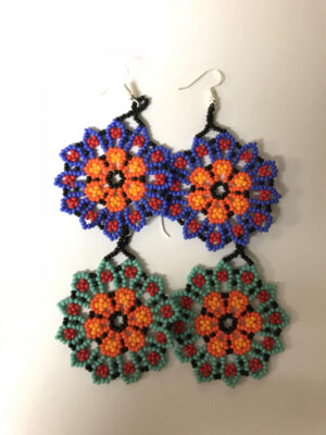 Huichol Flower Earrings