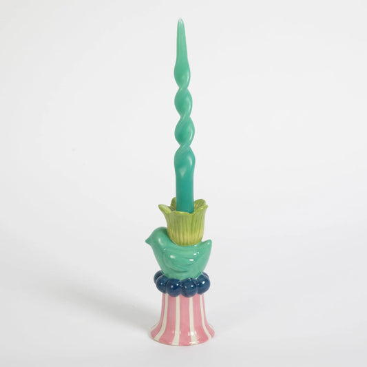 Happy Bird Candle Stick Ceramic 21cm