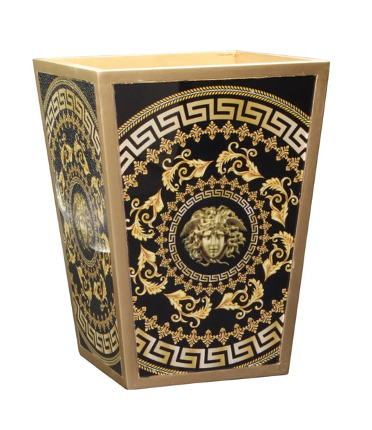 Venoma Paper Bin - Black & Gold