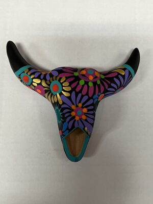 Bull Skull Black Clay