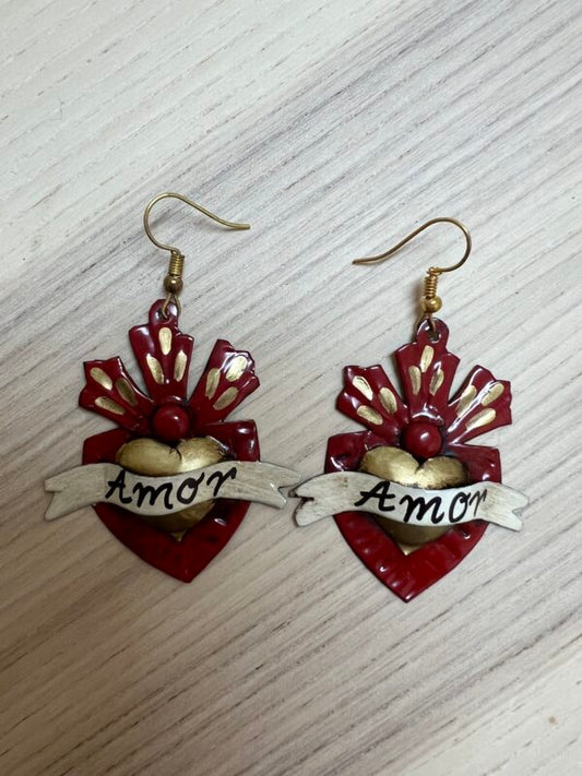 Rouge Amor Tin Earrings
