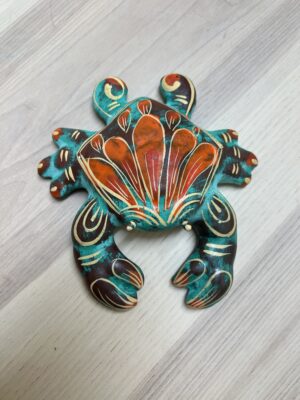 Rustico Crab Wall Hanging Clay 18x16cm