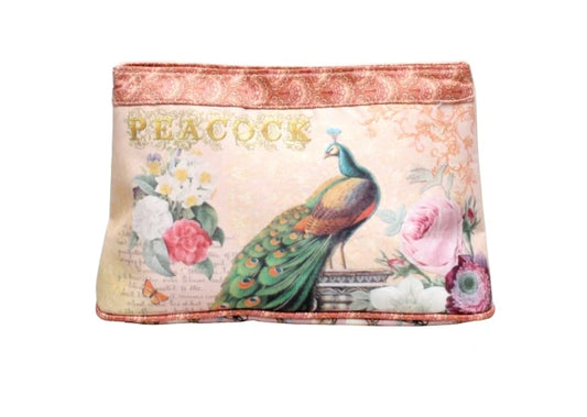 Peacock Pose Cosmetics Bag