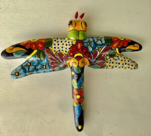 Dragonfly Talavera Ceramic Wall Mounted