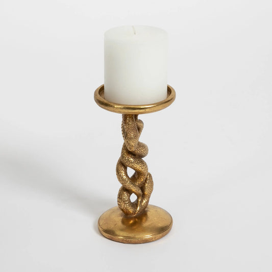 Viper Pillar Candle Stick 16cm