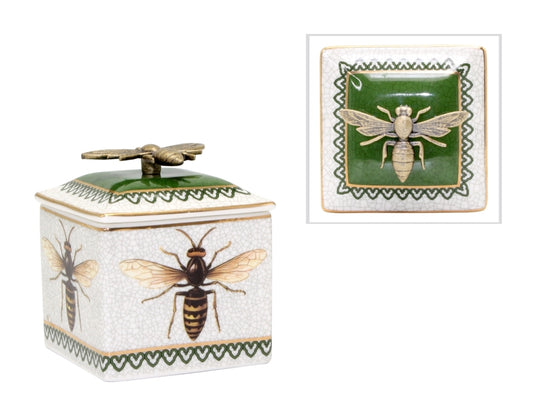 Best Bee Trinket Box Green