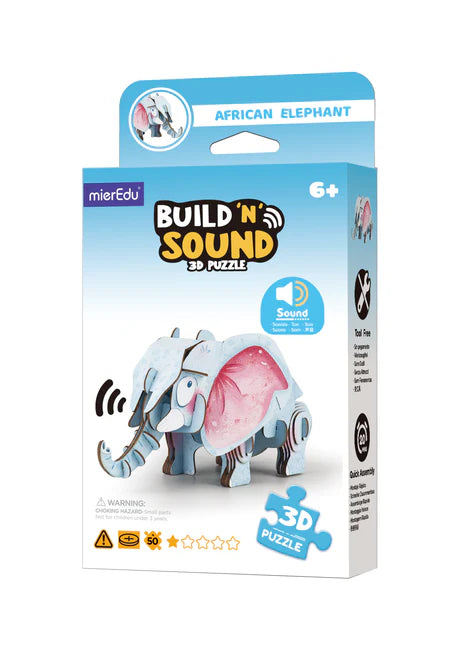 3D Elephant Puzzle with Sound