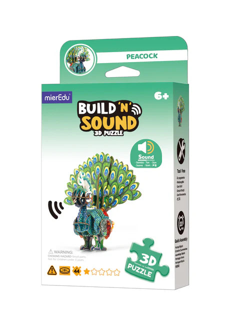 3D Peacock Puzzle with Sound