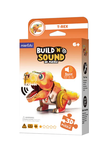 3D T-Rex Puzzle with Sound