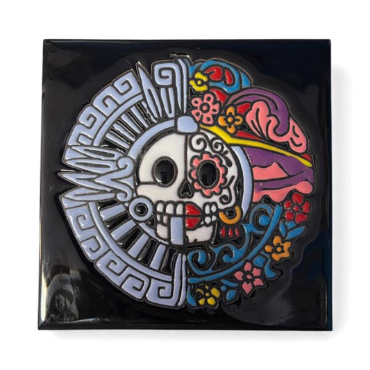 Day Of The Dead Mayan Tile
