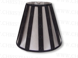 Silvery Striped Lampshade