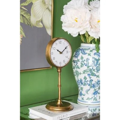 Industria Iron Table Clock