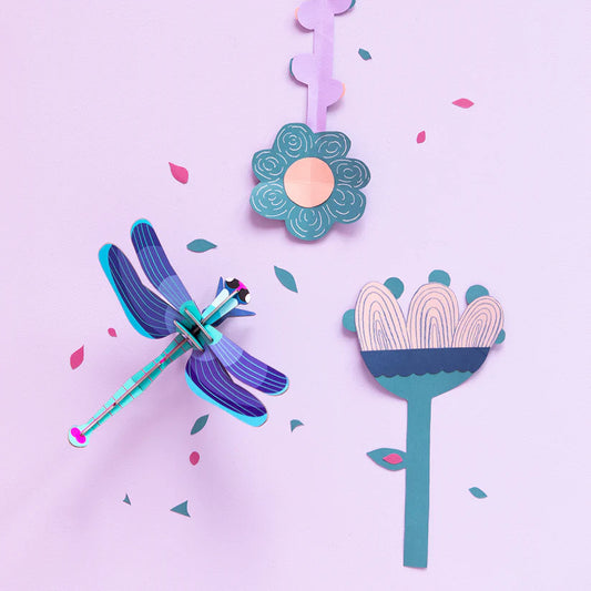 Studio Roof Sapphire Dragonfly Wall Art