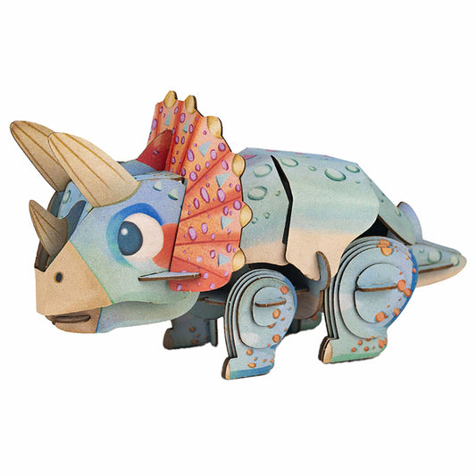 3D Triceratops Puzzle with Sound