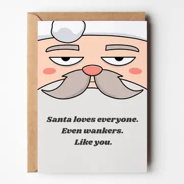 Santa Loves Everyone - Christmas Card