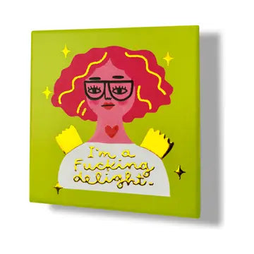 I'm A F**king Delight Deluxe Ceramic Coaster