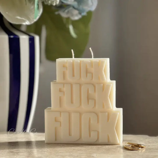 F Words Soy Candle - Teal