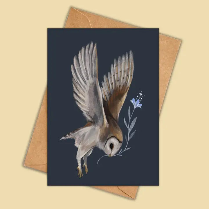 Card Barn Owl Flight