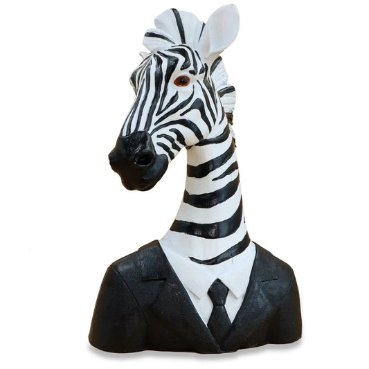Got His Stripes Zebra Statue