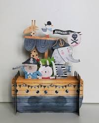 3D Pop Up Kid's Greeting Card Pirates