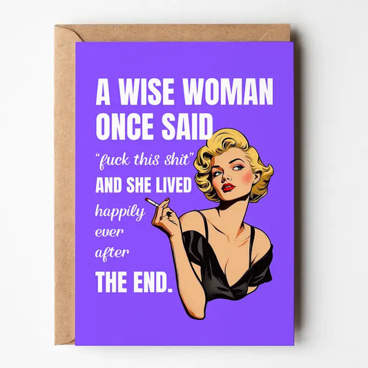 A Wise Woman Card
