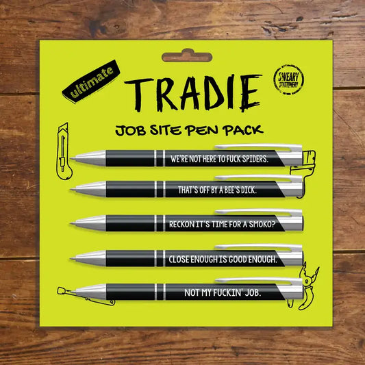 Pen Pack Of 5 Tradie