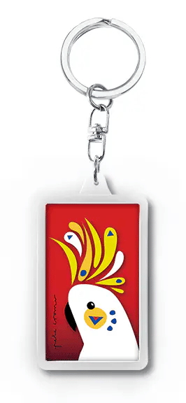 3D Kinetic Key Ring - Sulphur Crested Cockie