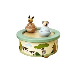 Joey & Koala Music Box Wood