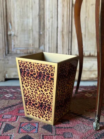 Golden Safari Paper Bin