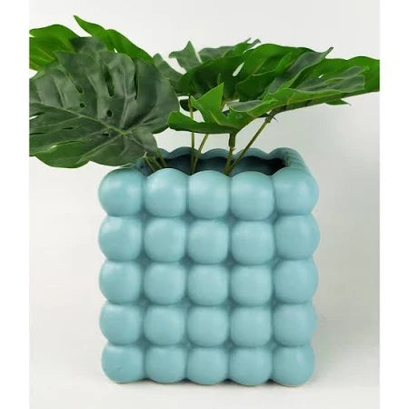 Bubbly Ceramic Planter - Ocean