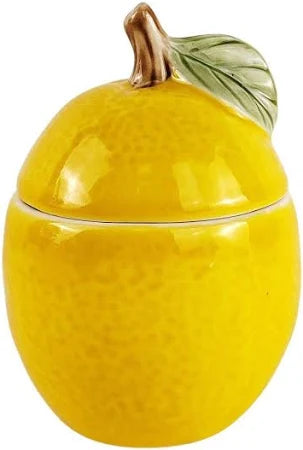 Lush Lemon Ceramic Treat Jar