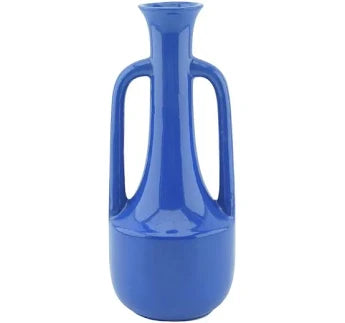 Memphis Blue Ceramic Vase