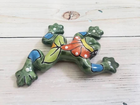 Ariba Froggy Talavera Frog Wall Mtd 28x30cm