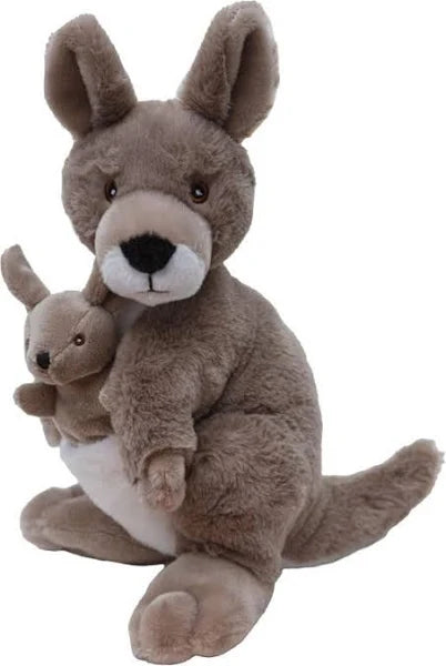 Ecokins Kangaroo & Joey Plush 24cm x 36cm