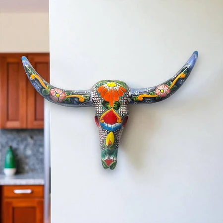 Big Talavera Bull Skull
