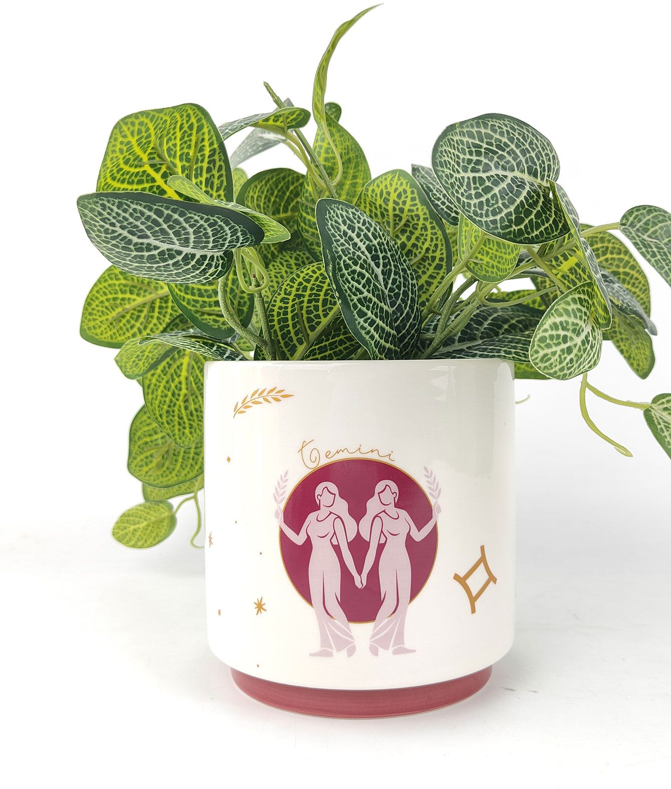 Gemini Zodiac Ceramic Planter