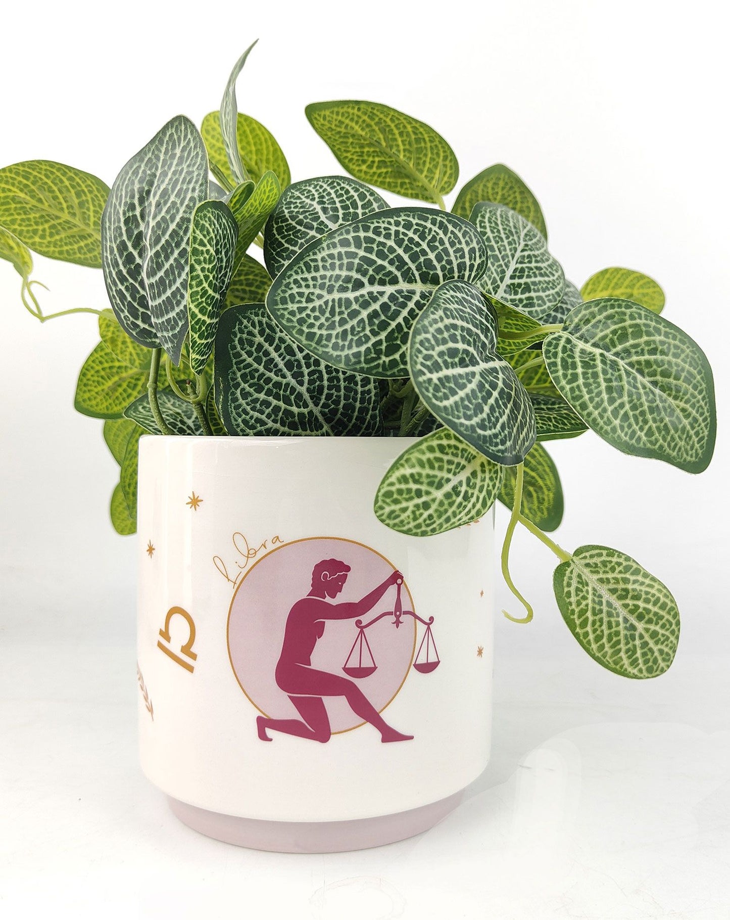 Libra Zodiac Ceramic Planter