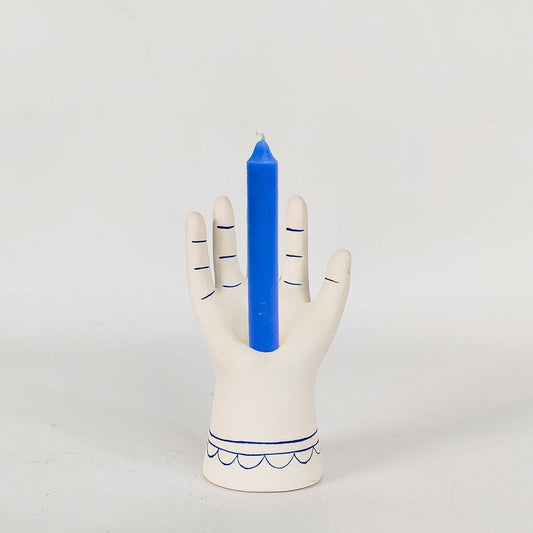 Santorini Hand Candle Stick
