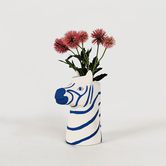 Santorini Zebra Ceramic Vase