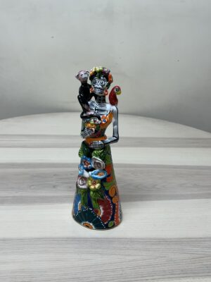Day Of The Dead Frida With Toucan And Monkey